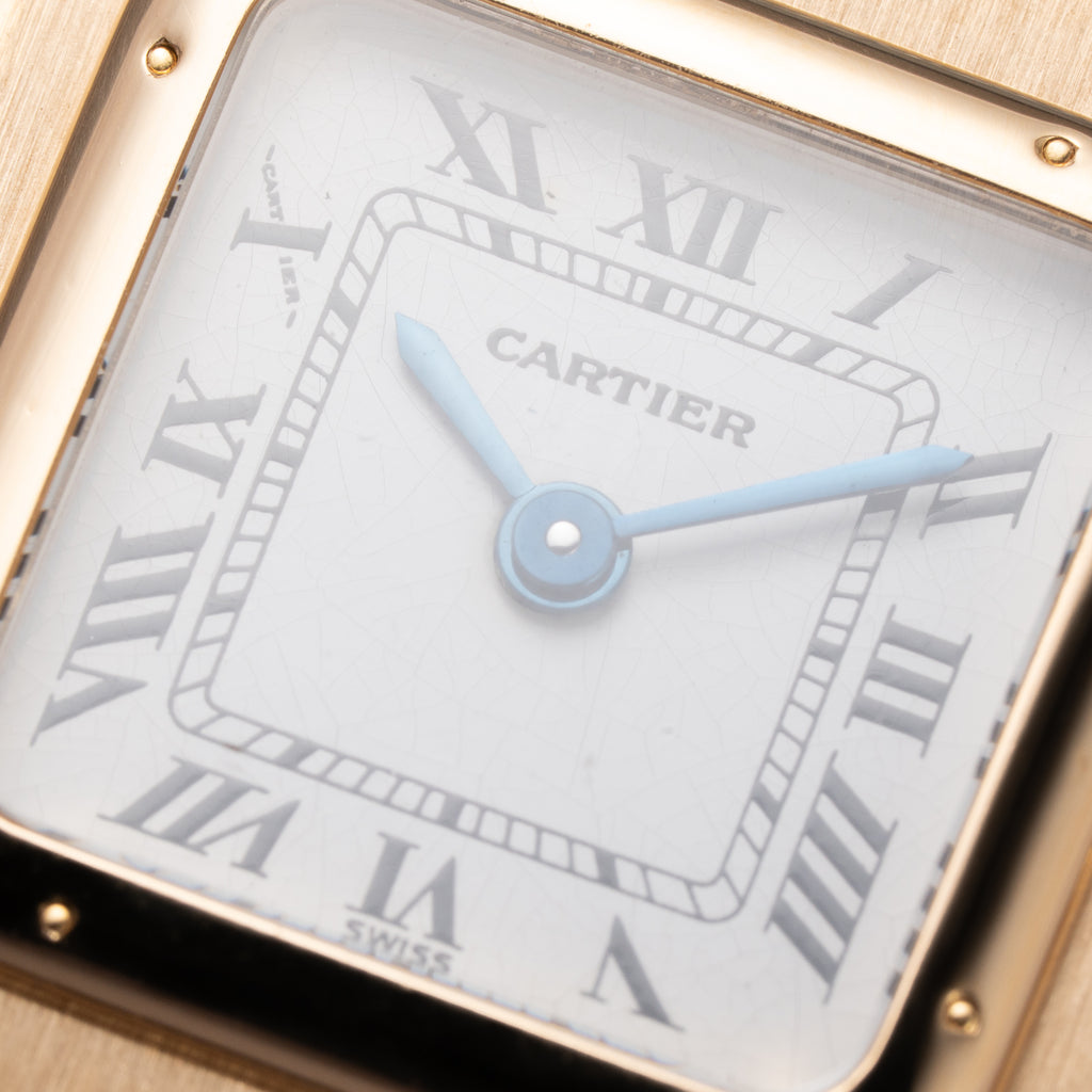 Cartier Santos Dumont PM 18K Yellow Gold Quartz Ref 66024 from 1990s