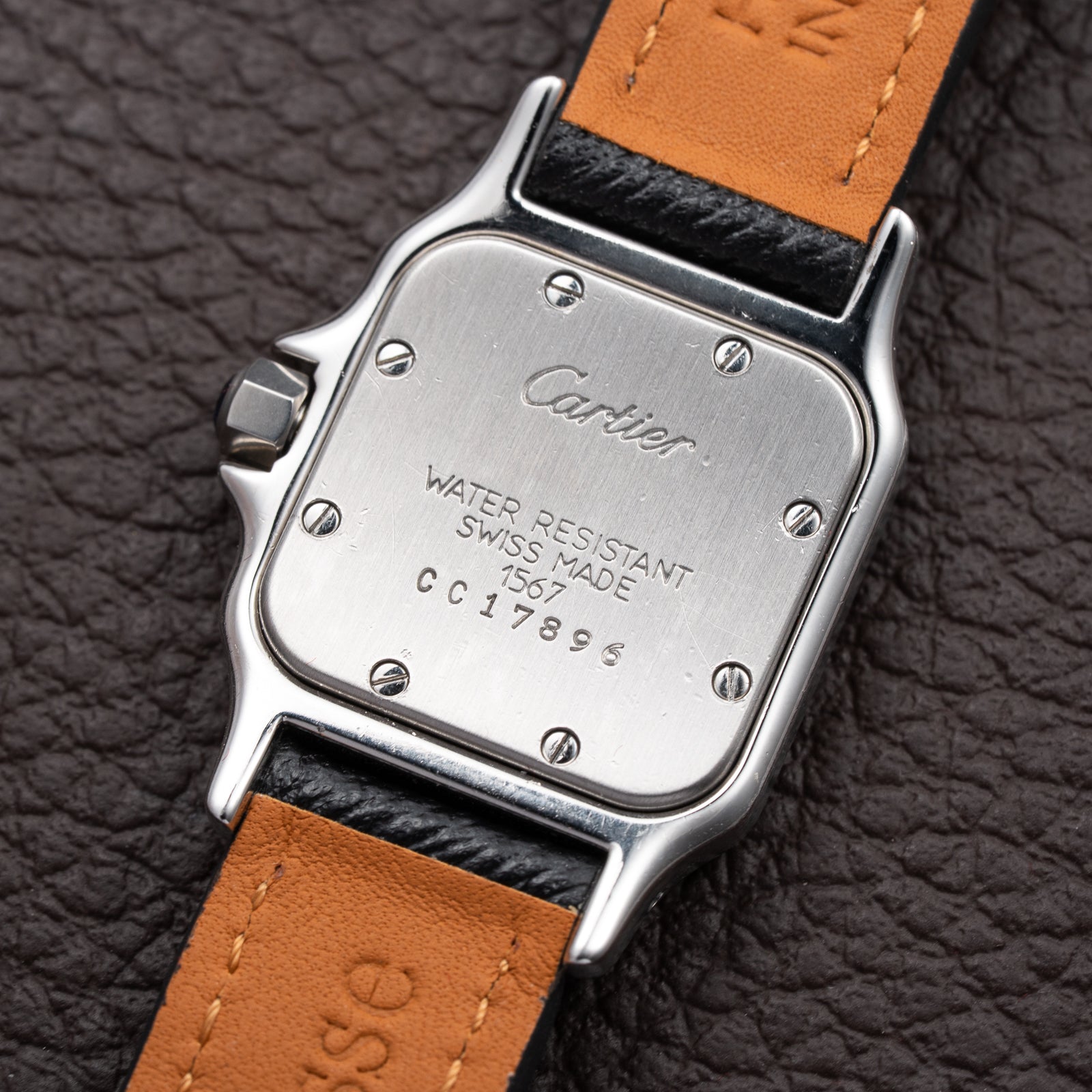 Cartier Santos Galbée Patina Dial Gold & Steel PM w/ Cartier Service 2026 Ref. 1567 From 1990s