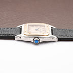 Cartier Santos Galbée Patina Dial Gold & Steel PM w/ Cartier Service 2026 Ref. 1567 From 1990s