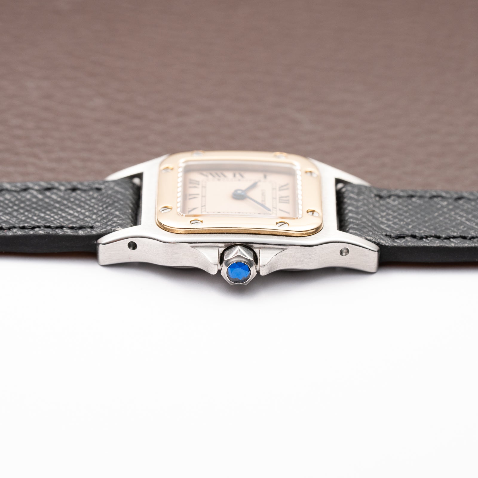 Cartier Santos Galbée Patina Dial Gold & Steel PM w/ Cartier Service 2026 Ref. 1567 From 1990s