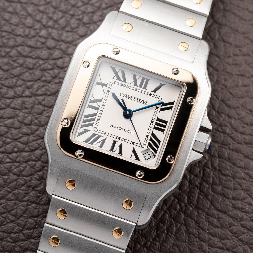 Cartier Santos Galbée Automatic Gold & Steel Full Set Ref. 2823 from 2016
