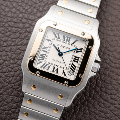 Cartier Santos Galbée Automatic Gold & Steel Full Set Ref. 2823 from 2016