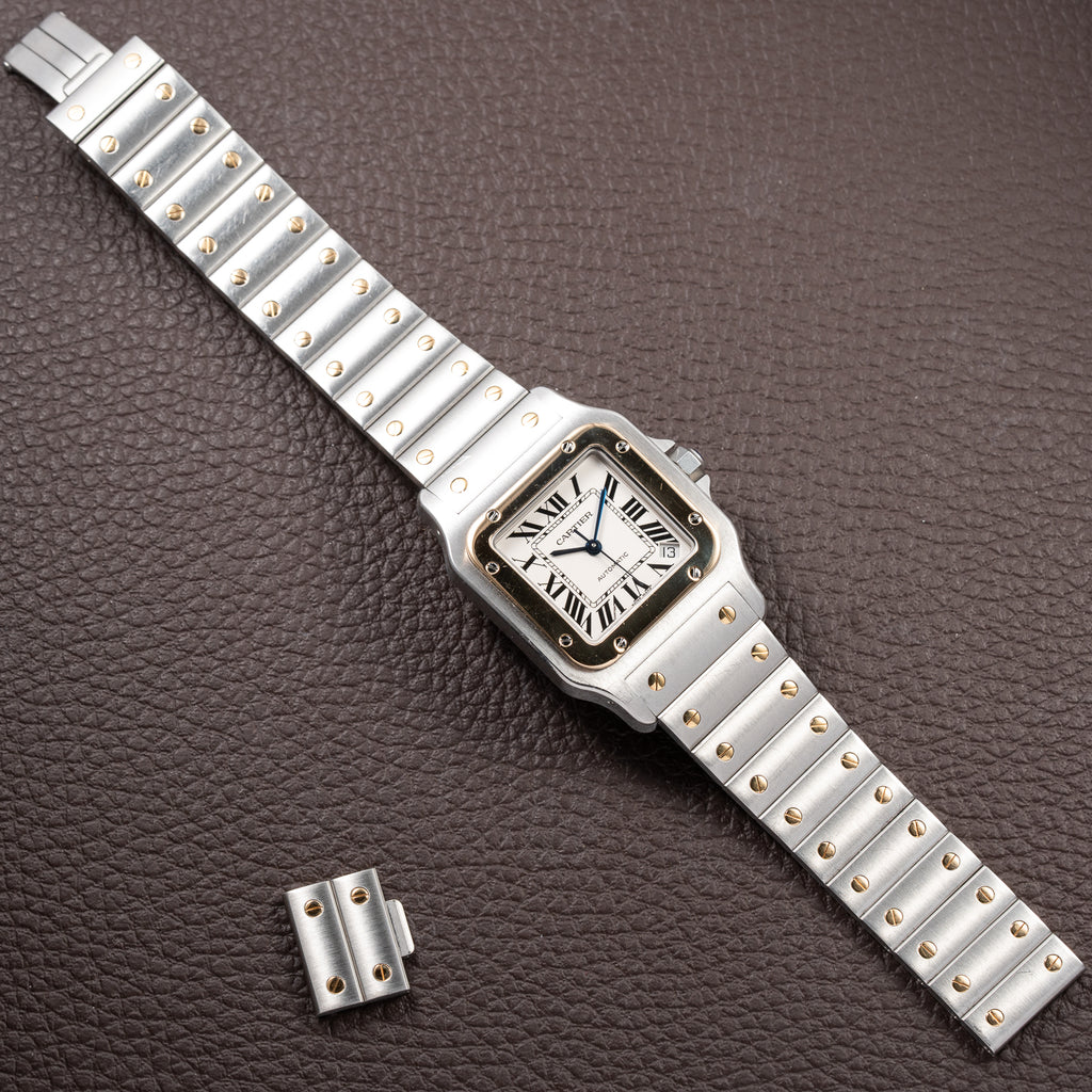 Cartier Santos Galbée Automatic Gold & Steel Full Set Ref. 2823 from 2016