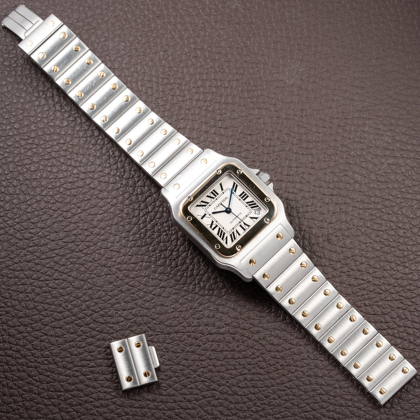 Cartier Santos Galbée Automatic Gold & Steel Full Set Ref. 2823 from 2016