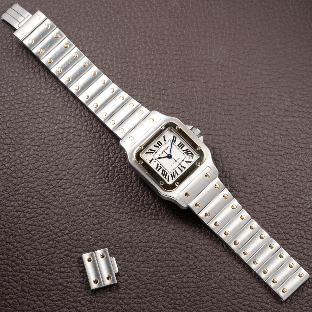 Cartier Santos Galbée Automatic Gold & Steel Full Set Ref. 2823 from 2016