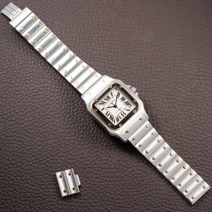 Cartier Santos Galbée Automatic Gold & Steel Full Set Ref. 2823 from 2016