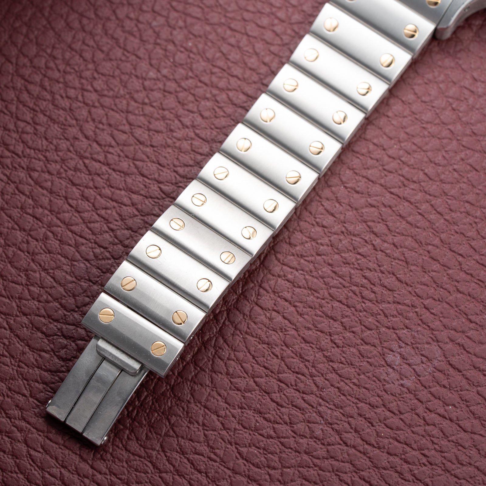 Cartier Santos Galbée Chronograph Gold & Steel Bi-Color Quartz Ref. 2425 from 1990s