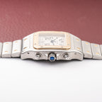 Cartier Santos Galbée Chronograph Gold & Steel Bi-Color Quartz Ref. 2425 from 1990s
