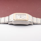 Cartier Santos Galbée Chronograph Gold & Steel Bi-Color Quartz Ref. 2425 from 1990s