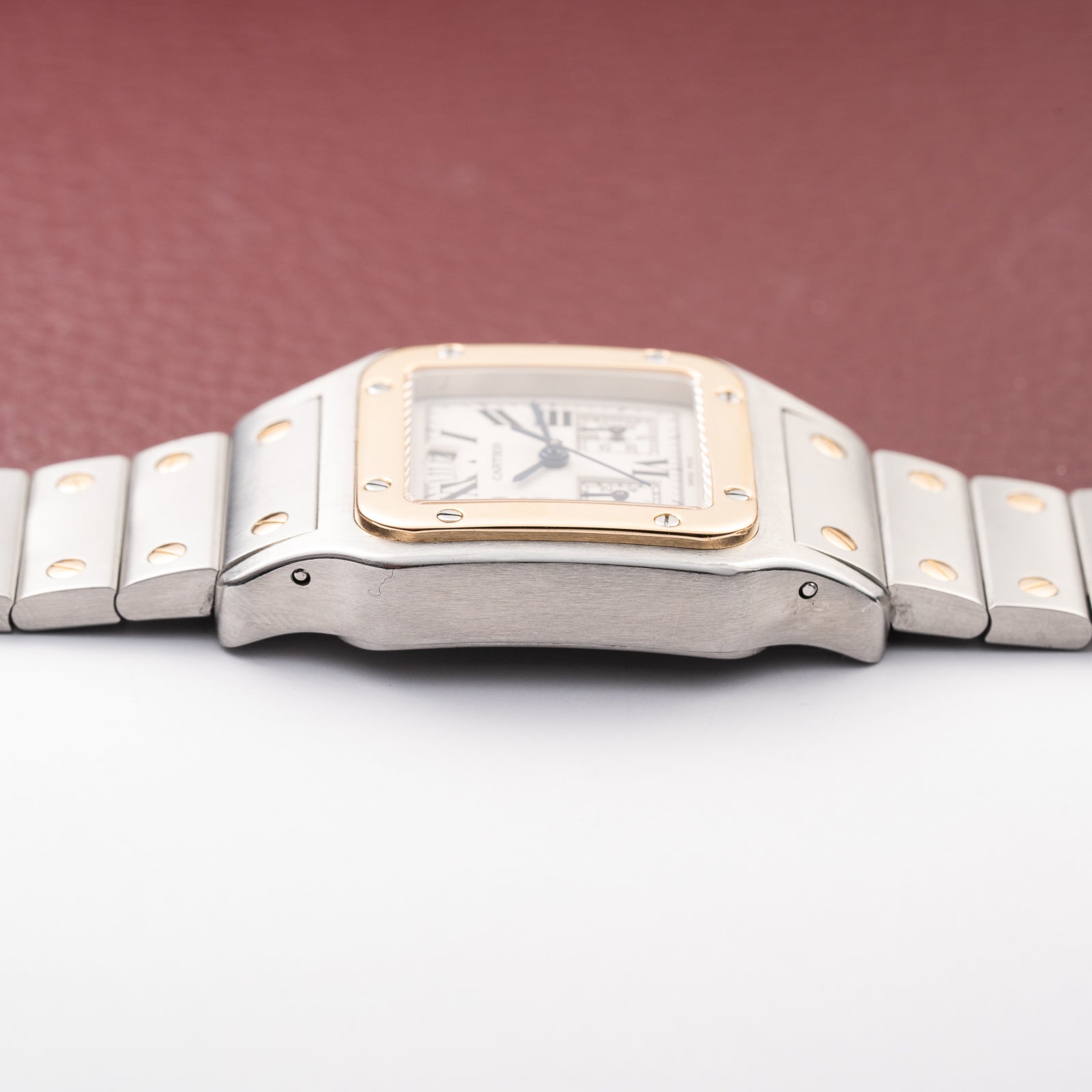 Cartier Santos Galbée Chronograph Gold & Steel Bi-Color Quartz Ref. 2425 from 1990s