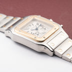 Cartier Santos Galbée Chronograph Gold & Steel Bi-Color Quartz Ref. 2425 from 1990s