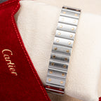 Cartier Santos Galbée Chronograph ChronoFlex Gold & Steel w/ Cartier Service 2026 Ref. 2425 From 2000s