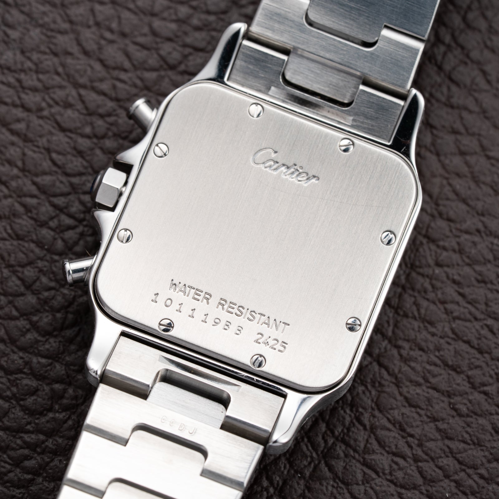 Cartier Santos Galbée Chronograph ChronoFlex Gold & Steel w/ Cartier Service 2026 Ref. 2425 From 2000s