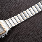 Cartier Santos Galbée Chronograph ChronoFlex Gold & Steel w/ Cartier Service 2026 Ref. 2425 From 2000s