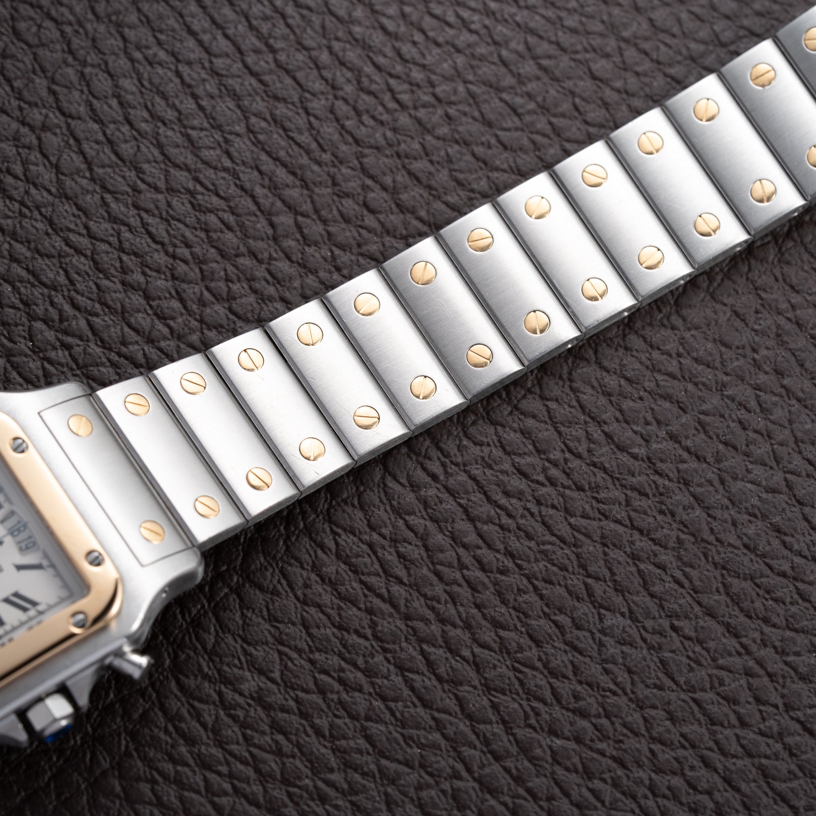 Cartier Santos Galbée Chronograph ChronoFlex Gold & Steel w/ Cartier Service 2026 Ref. 2425 From 2000s