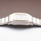 Cartier Santos Galbée Chronograph ChronoFlex Gold & Steel w/ Cartier Service 2026 Ref. 2425 From 2000s