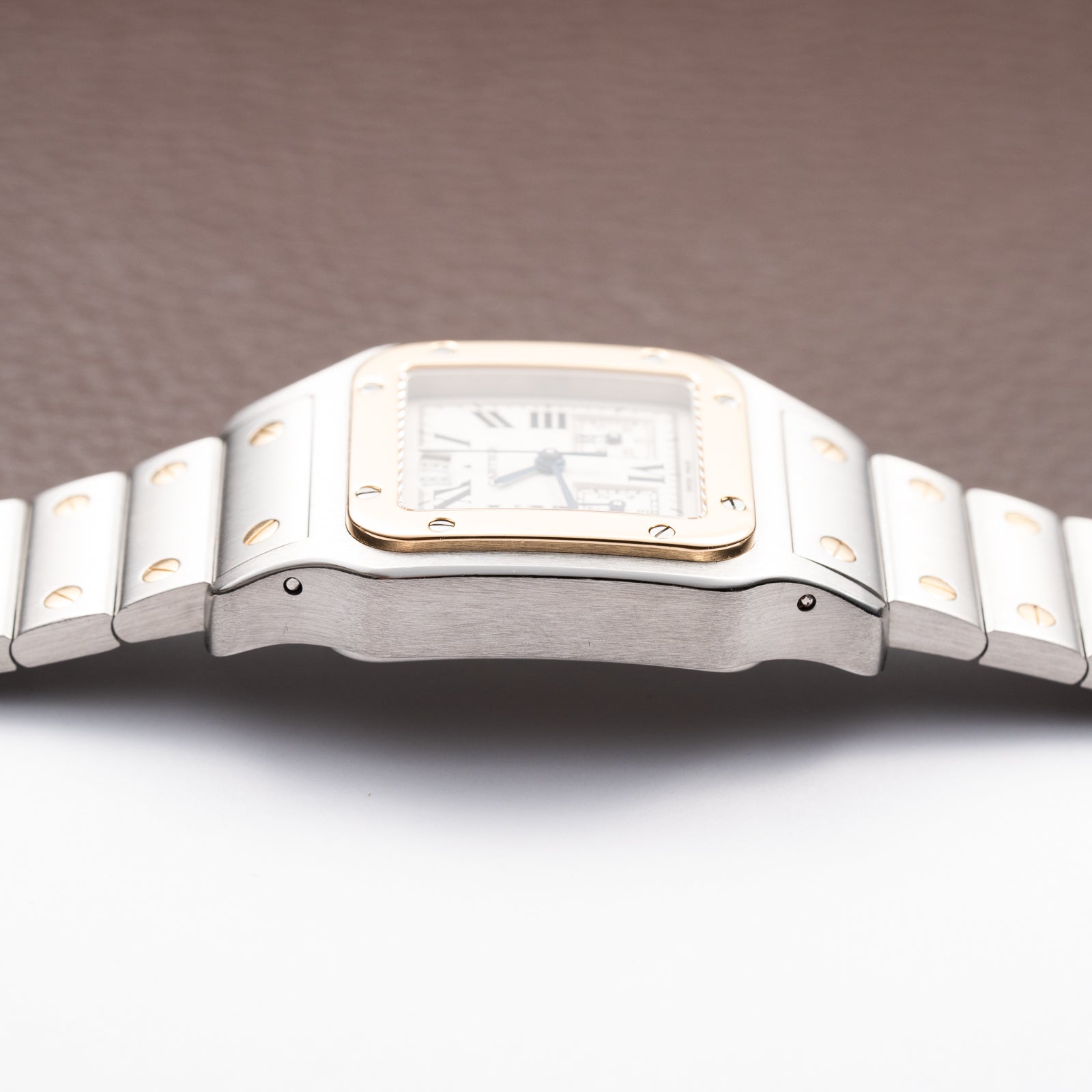 Cartier Santos Galbée Chronograph ChronoFlex Gold & Steel w/ Cartier Service 2026 Ref. 2425 From 2000s