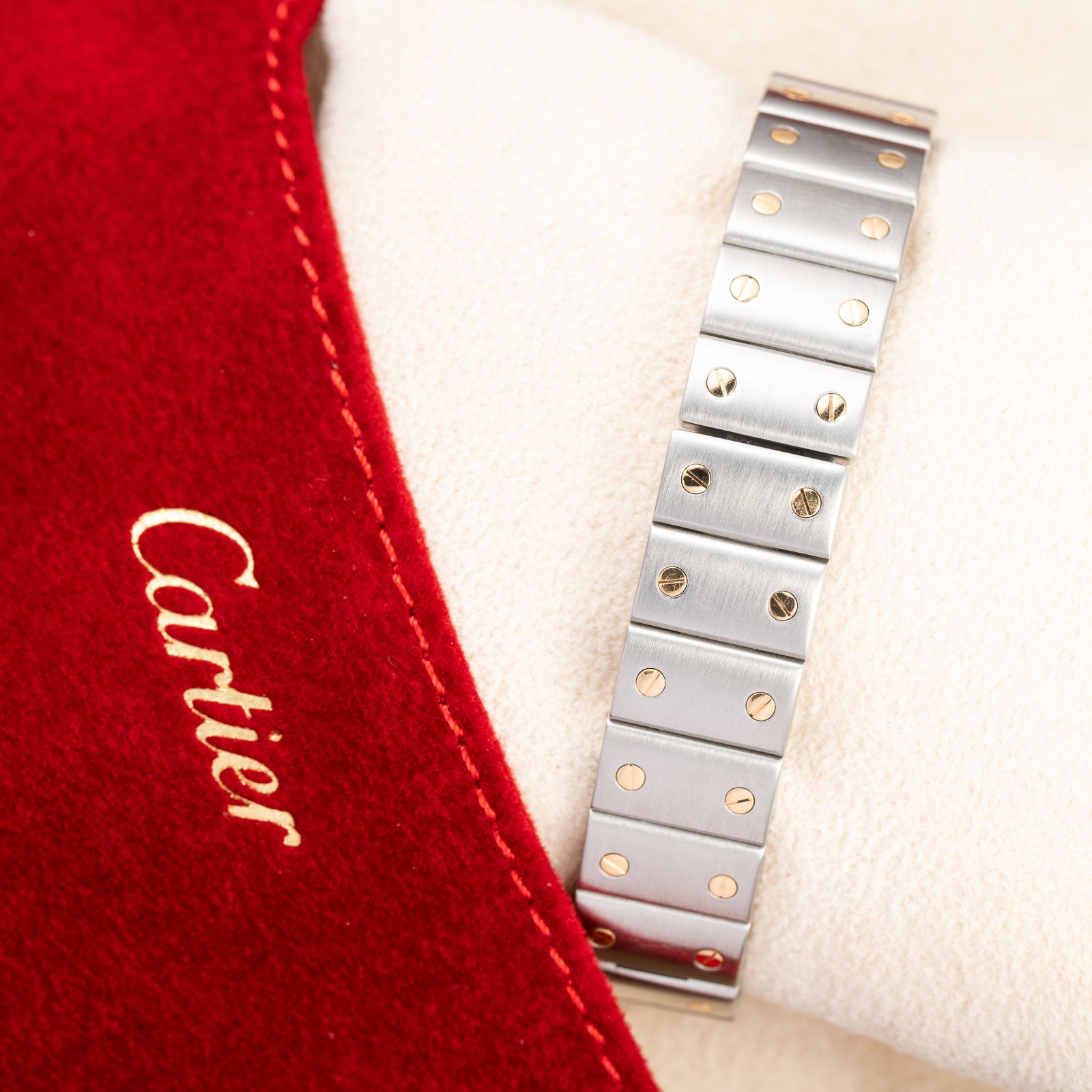 Cartier Santos Galbée Gold & Steel PM Cartier Service 2026 w/ 2-Year International Warranty Ref. 1567 from 1990s