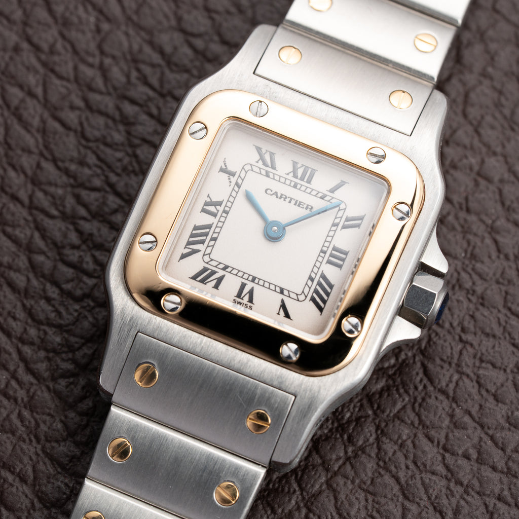 Cartier Santos Galbée Gold & Steel PM Cartier Service 2026 w/ 2-Year International Warranty Ref. 1567 from 1990s