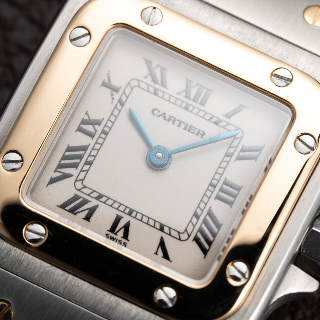 Cartier Santos Galbée Gold & Steel PM Cartier Service 2026 w/ 2-Year International Warranty Ref. 1567 from 1990s