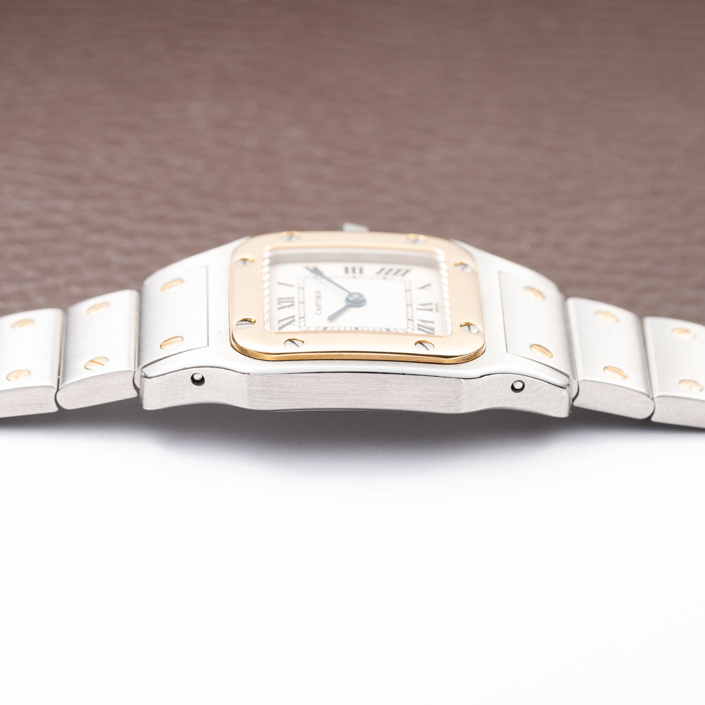 Cartier Santos Galbée Gold & Steel PM Cartier Service 2026 w/ 2-Year International Warranty Ref. 1567 from 1990s