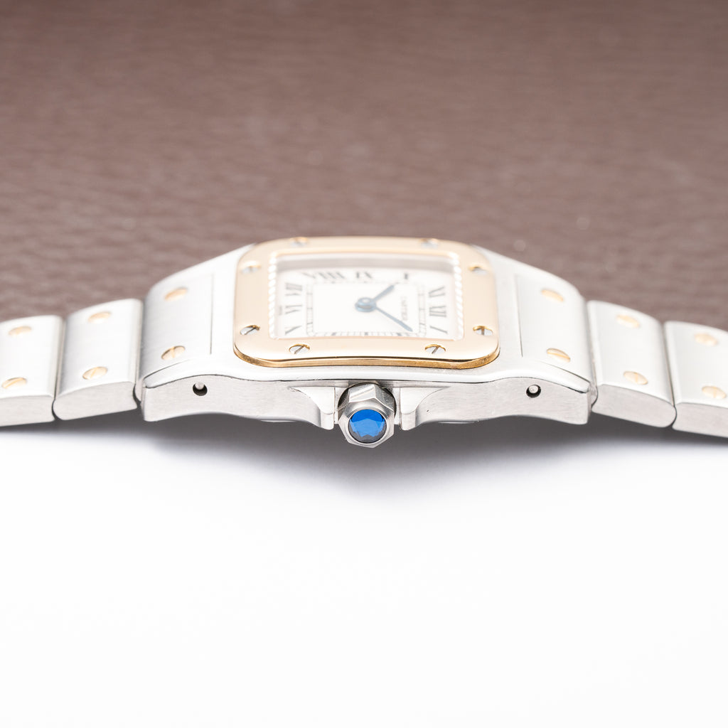 Cartier Santos Galbée Gold & Steel PM Cartier Service 2026 w/ 2-Year International Warranty Ref. 1567 from 1990s