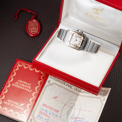 Cartier Santos Galbée Lady PM Quartz Bi-Color Full Set Ref. 1057930 from 1993