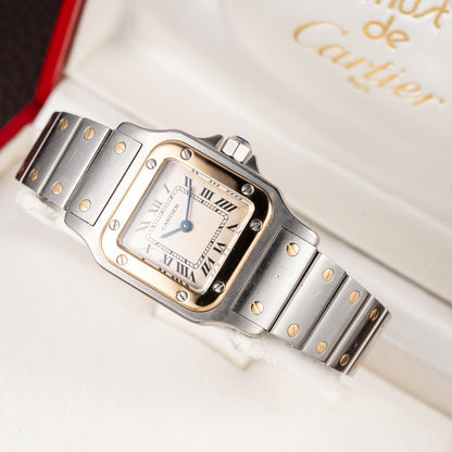 Cartier Santos Galbée Lady PM Quartz Bi-Color Full Set Ref. 1057930 from 1993