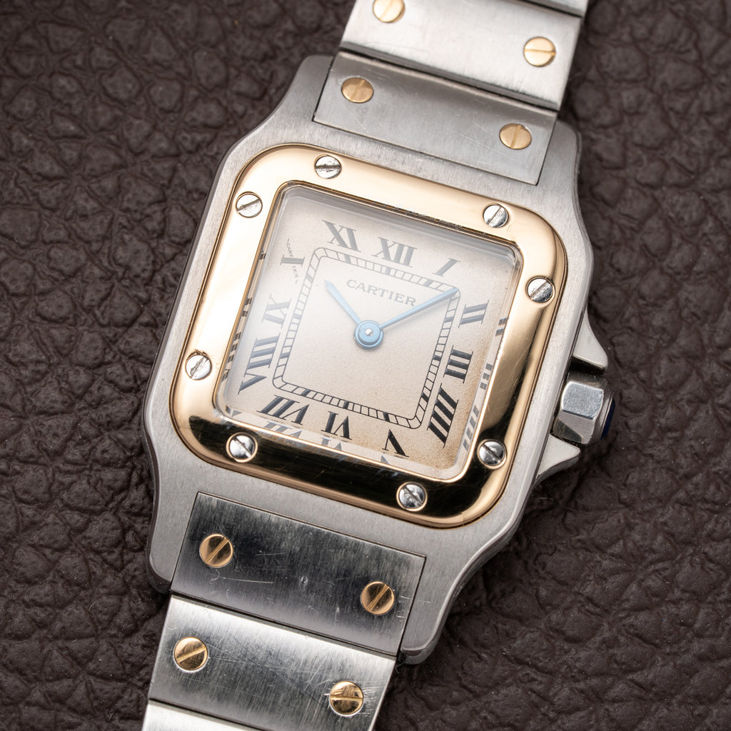 Cartier Santos Galbée Lady PM Quartz Bi-Color Full Set Ref. 1057930 from 1993