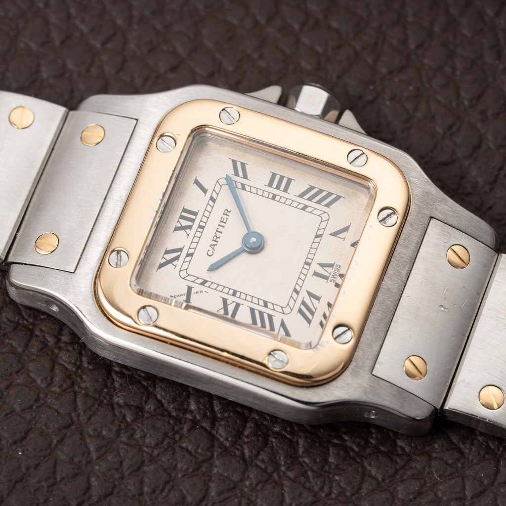 Cartier Santos Galbée Lady PM Quartz Bi-Color Full Set Ref. 1057930 from 1993