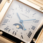 Cartier Santos Galbée Moonphase “Or Massif” 18K Yellow Gold Ref 819901 from 1980s