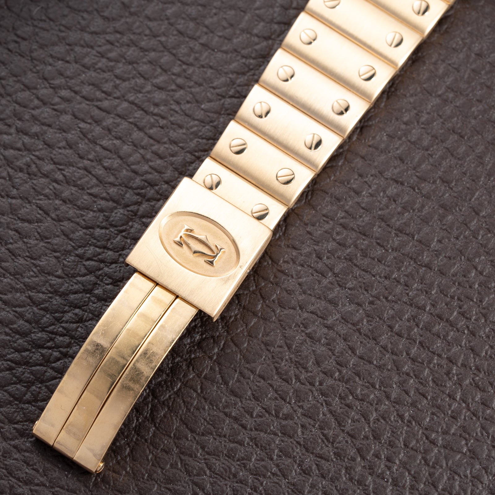 Cartier Santos Galbée Moonphase “Or Massif” 18K Yellow Gold Ref 819901 from 1980s