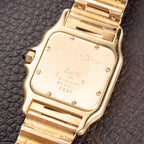 Cartier Santos Galbée Moonphase “Or Massif” 18K Yellow Gold Ref 819901 from 1980s