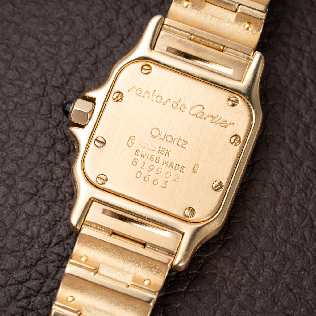 Cartier Santos Phase de Lune Or Massif Factory Diamond Set 18k gold