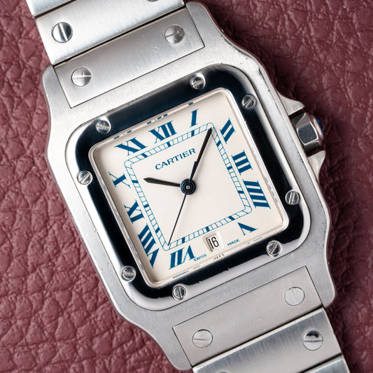 Cartier Santos Galbée Quartz GM 1990s Ref 987901 from 1990s