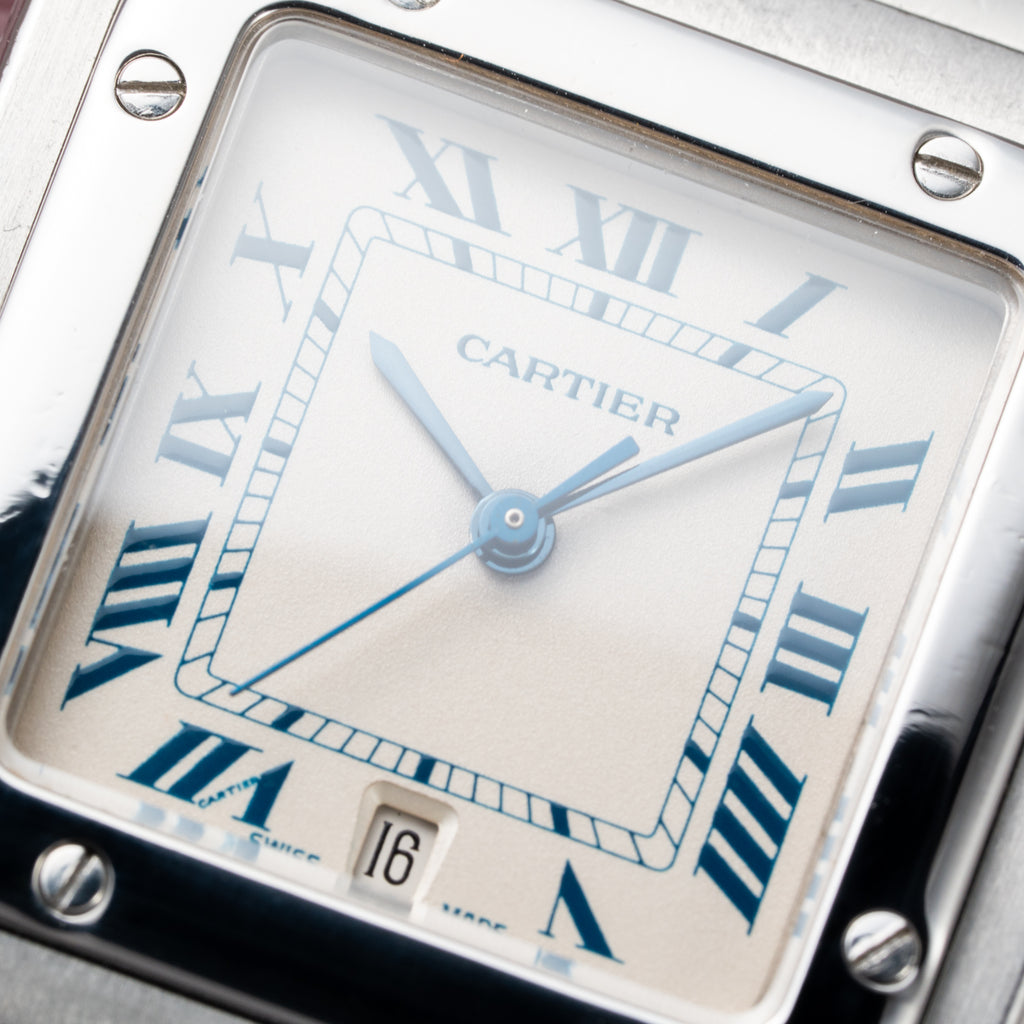 Cartier Santos Galbée Quartz GM 1990s Ref 987901 from 1990s