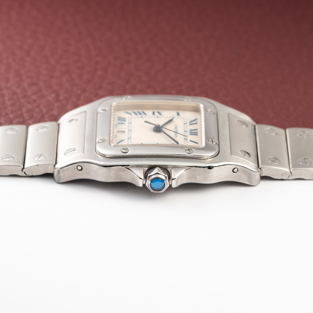 Cartier Santos Galbée Quartz GM 1990s Ref 987901 from 1990s