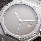 Cartier Santos Octagon Slate “Ghost” Dial Automatic GM Ref. 2965 from 1980s