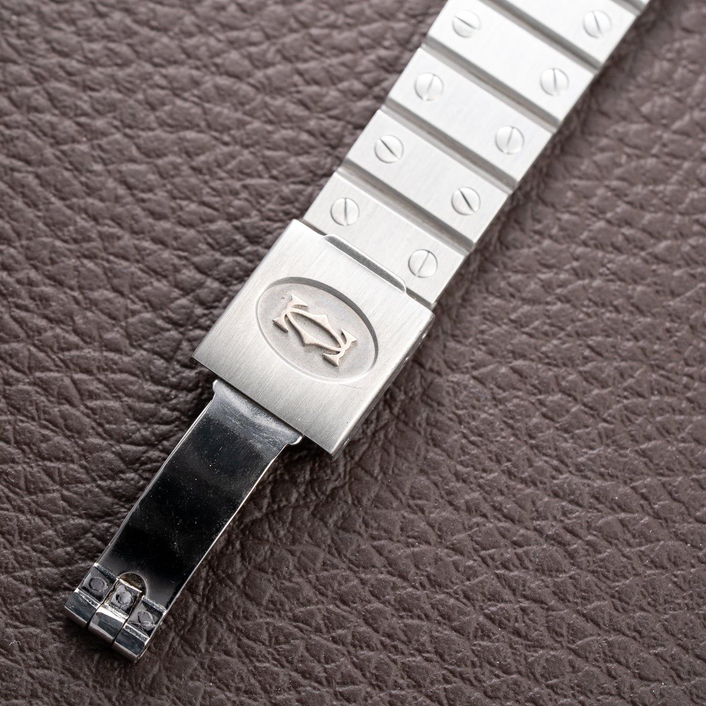 Cartier Santos Octagon Slate “Ghost” Dial Automatic GM Ref. 2965 from 1980s