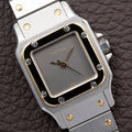 Cartier Santos Carrée Ghost Dial 'Swiss' Automatic Gold & Steel Ref. 0902 from 1980s