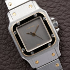 Cartier Santos Carrée Ghost Dial 'Swiss' Automatic Gold & Steel Ref. 0902 from 1980s