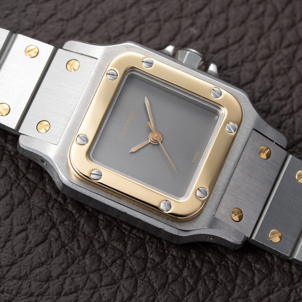 Cartier Santos Carrée Ghost Dial 'Swiss' Automatic Gold & Steel Ref. 0902 from 1980s