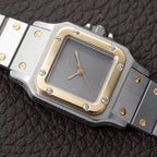 Cartier Santos Carrée Ghost Dial 'Swiss' Automatic Gold & Steel Ref. 0902 from 1980s