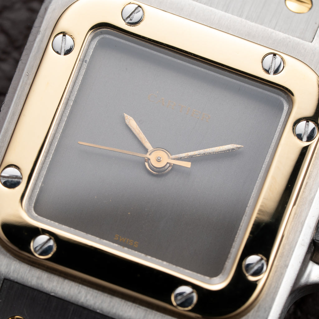 Cartier Santos Carrée Ghost Dial 'Swiss' Automatic Gold & Steel Ref. 0902 from 1980s