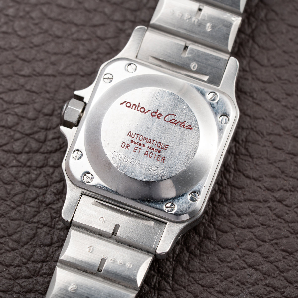 Cartier Santos Carrée Ghost Dial 'Swiss' Automatic Gold & Steel Ref. 0902 from 1980s
