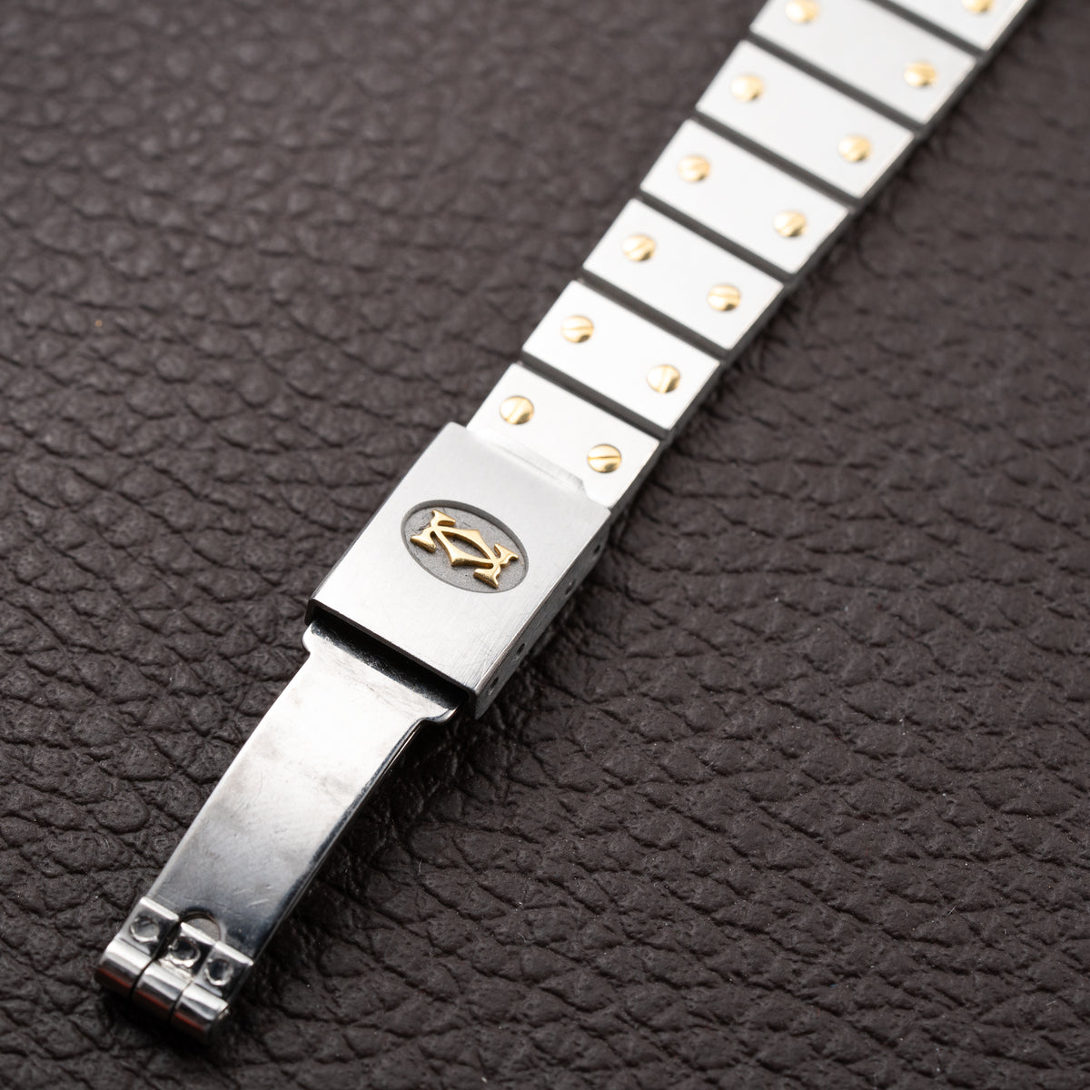 Cartier Santos Carrée Ghost Dial 'Swiss' Automatic Gold & Steel Ref. 0902 from 1980s