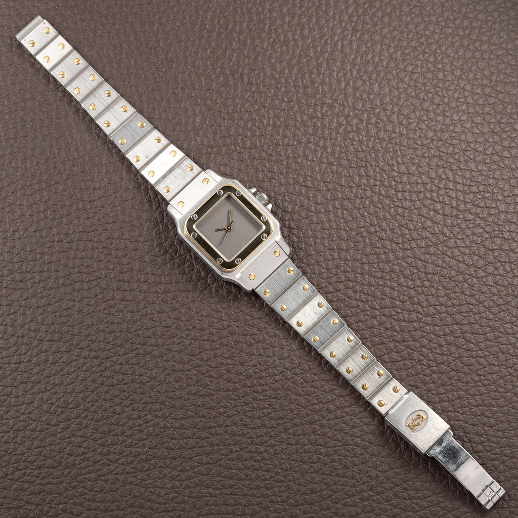 Cartier Santos Carrée Ghost Dial 'Swiss' Automatic Gold & Steel Ref. 0902 from 1980s