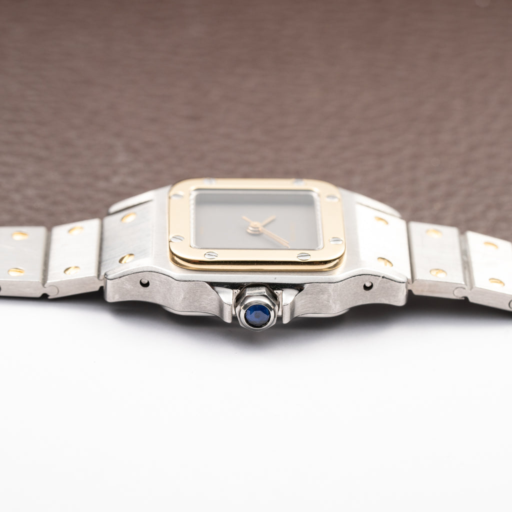 Cartier Santos Carrée Ghost Dial 'Swiss' Automatic Gold & Steel Ref. 0902 from 1980s