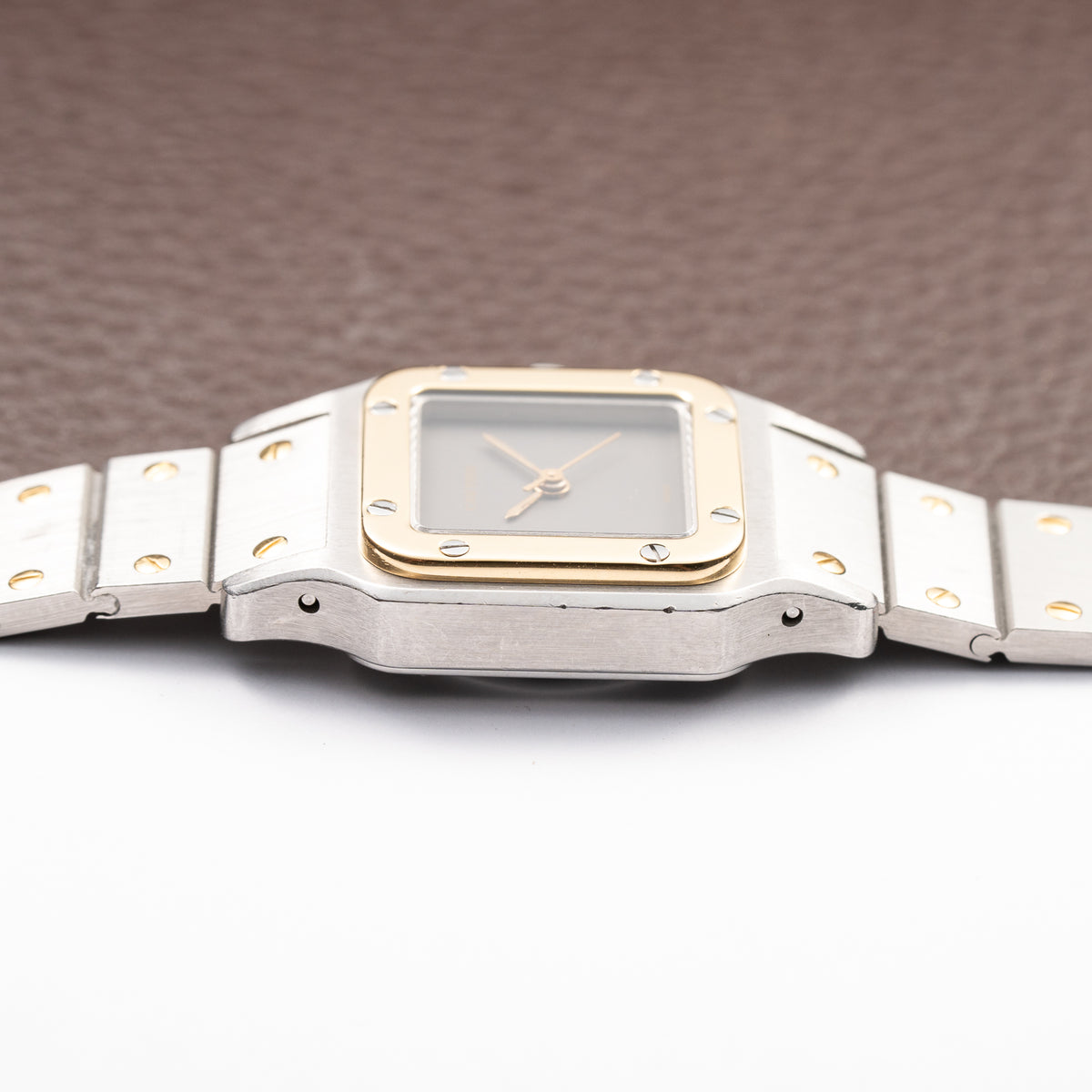 Cartier Santos Carrée Ghost Dial 'Swiss' Automatic Gold & Steel Ref. 0902 from 1980s