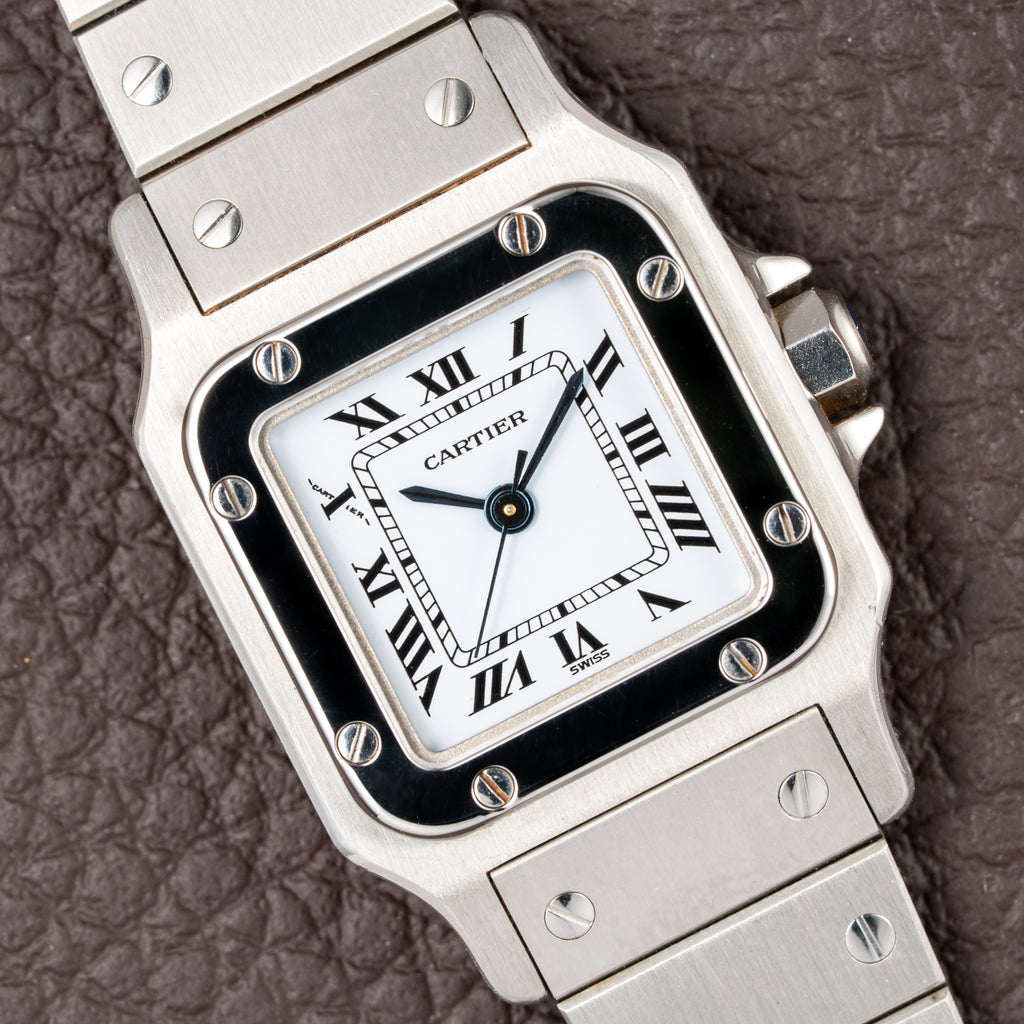 Cartier Santos 'Lady' Automatic Steel PM Full Set 'Unworn' Ref. 0901 from 1987